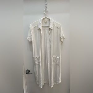 Aritzia Wilfred long white button up